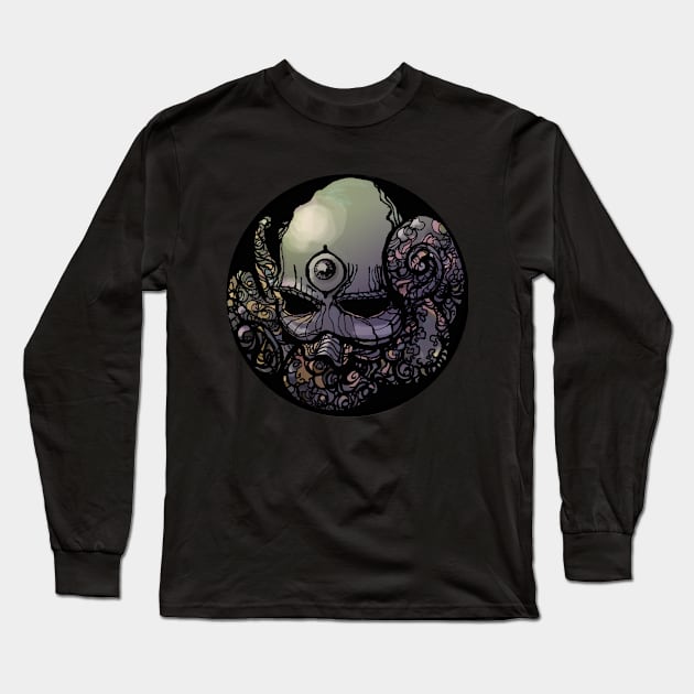 Octo Skullo Long Sleeve T-Shirt by Antmantium!!!